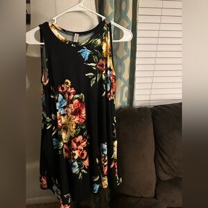 Pomelo Floral Sleeveless Dress with Pockets